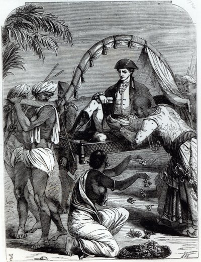 Warren Hastings (1732-1818) in India nel 1784 da English School