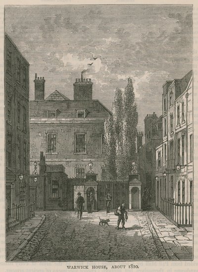Warwick House, Londra, circa 1810 da English School
