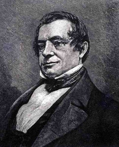 Washington Irving (1783-1859) (incisione) da English School