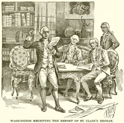 Washington riceve il rapporto della sconfitta di St. Clair da English School