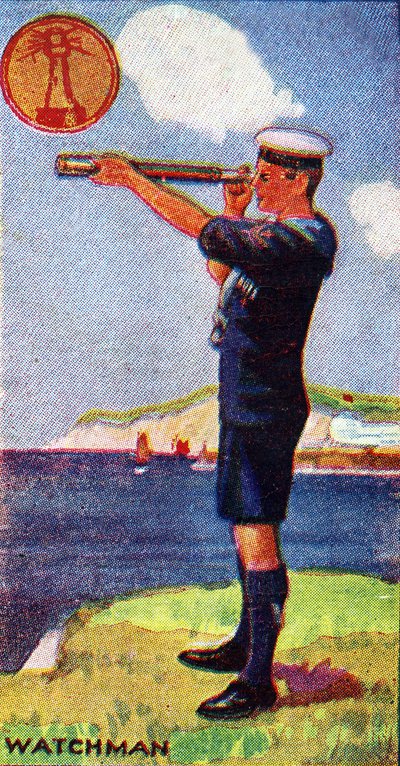 Distintivo Scout Watchman, 1923 da English School