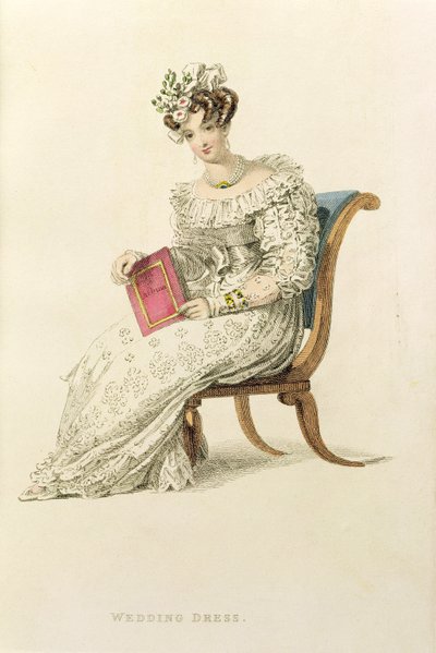 Abito da sposa, tavola di moda da Ackermann