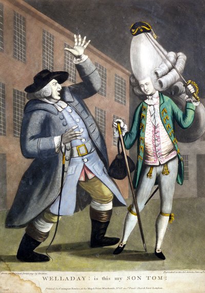 Welladay!. È questo mio figlio Tom, da un disegno originale di Grimm, stampato per Carington Bowles, Londra, pub. 1773 da English School