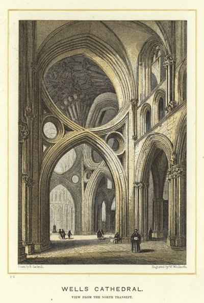 Cattedrale di Wells, vista dal transetto nord da English School