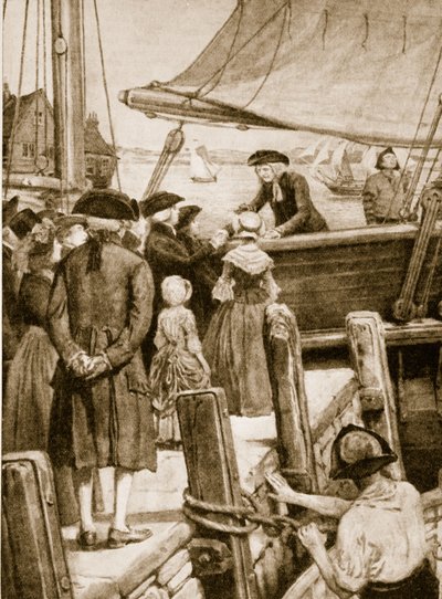 Wesley a bordo del Prince of Wales nel 1787 saluta gli irlandesi da English School