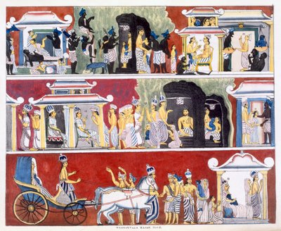Wessantara Rajah, Parte II, da La Storia e Dottrina del Buddhismo di Edward Upham, 1829 da English School