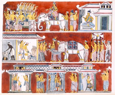 Wessantara Rajah, Parte I, da La Storia e Dottrina del Buddhismo di Edward Upham, 1829 da English School
