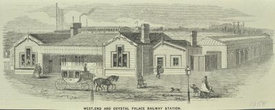 Stazione ferroviaria di West End e Crystal Palace, Queenstown Road da English School