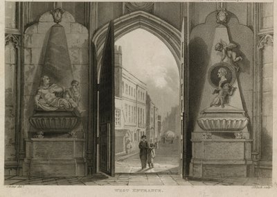 Ingresso ovest, Abbazia di Westminster, Londra da English School