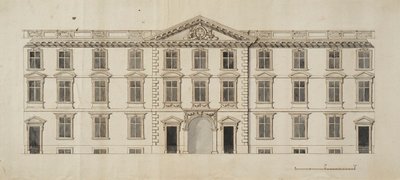 Facciata ovest del nuovo edificio proposto per il Garden Quadrangle al New College da English School