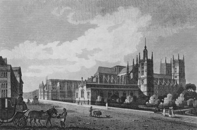Abbazia di Westminster, con i Nuovi Miglioramenti (incisione) da English School