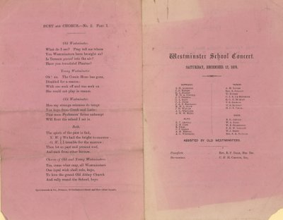 Concerto della Scuola di Westminster da English School