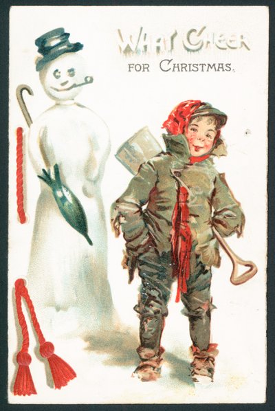 Che allegria per Natale - Cartolina di Natale vittoriana da English School
