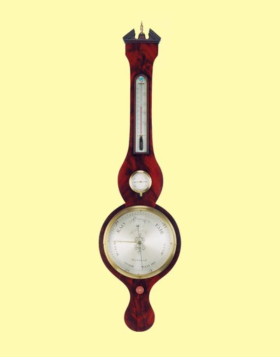 Barometro a ruota, J. Ortelli & Co., prima metà del XIX secolo da English School