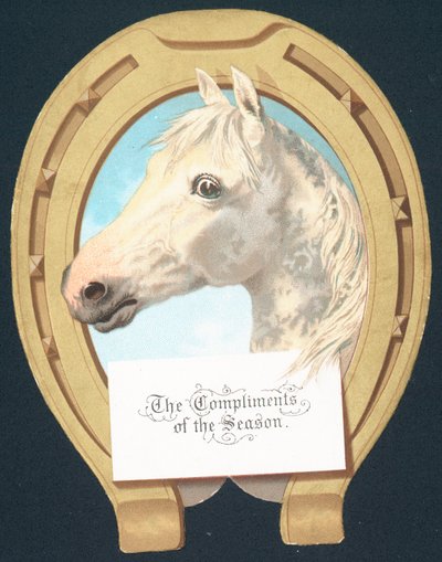 Cavallo bianco e ferro di cavallo, Cartolina di Natale da English School