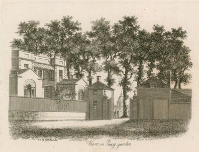 Corte o Cortile di Whitehall, Casa Vanbrugh, demolita nel 1898 da English School