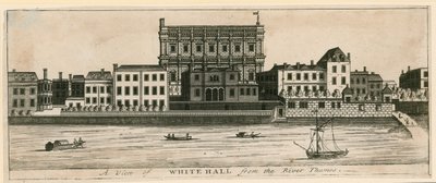 Whitehall dal fiume Tamigi da English School