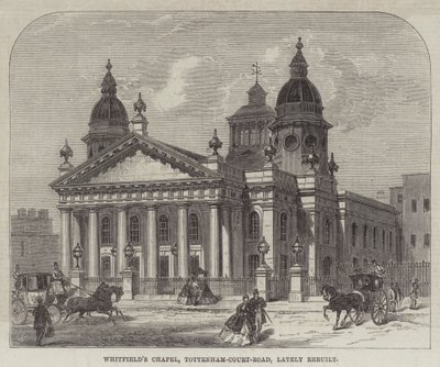 Cappella di Whitfield, Tottenham-Court-Road, recentemente ricostruita da English School