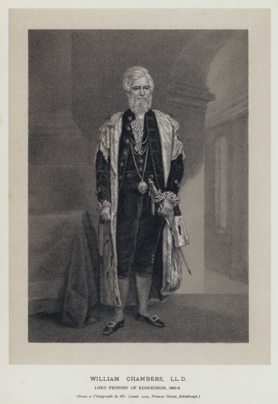 William Chambers, LLD, Lord Provost di Edimburgo da English School