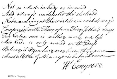 William Congreve da English School