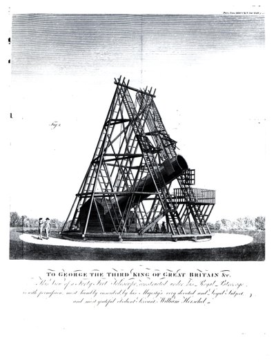 Il telescopio di quaranta piedi di William Herschel da English School