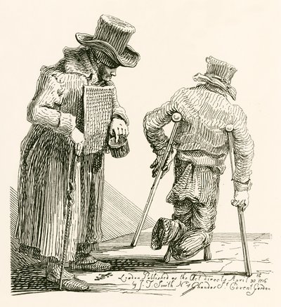 William Kinlock, un mendicante cieco che ha perso la vista a Gibilterra da English School