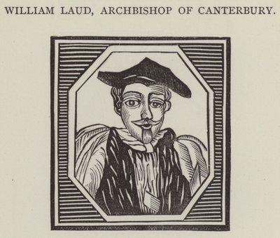 William Laud, Arcivescovo di Canterbury (incisione) da English School