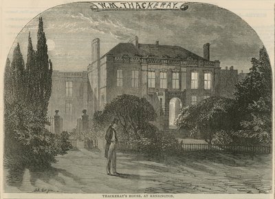 Casa di William Makepeace Thackeray a Kensington, Londra da English School