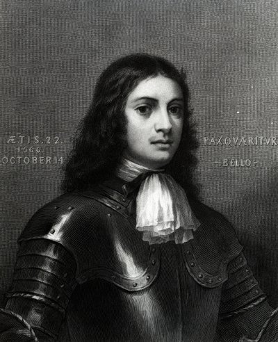 William Penn a ventidue anni, stampa realizzata da S. A. Schoff, 1862 da English School