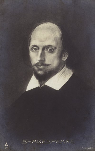 William Shakespeare (c1564-1616), drammaturgo e poeta inglese (litografia) da English School