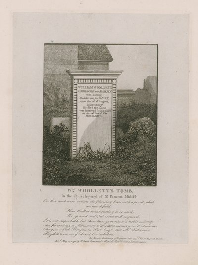 Tomba di William Woollett da English School