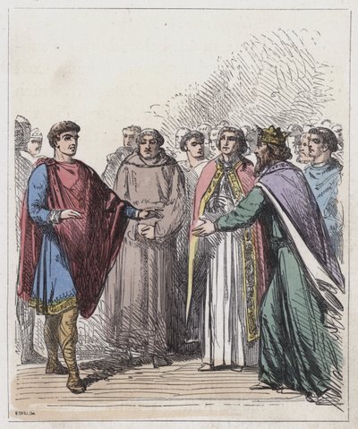 Guglielmo di Normandia ed Edoardo il Confessore da English School