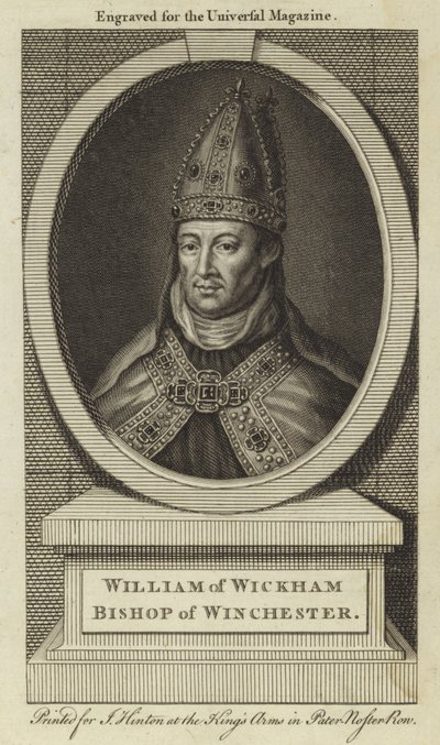 William di Wickham, Vescovo di Winchester da English School