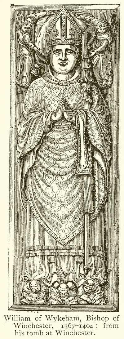 William di Wykeham, Vescovo di Winchester, 1367-1404 da English School