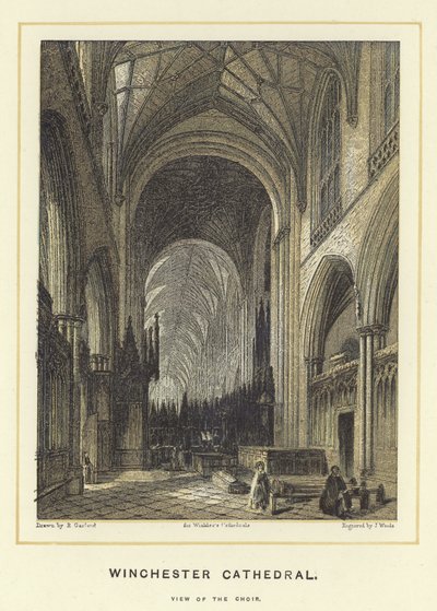 Cattedrale di Winchester, vista del coro da English School