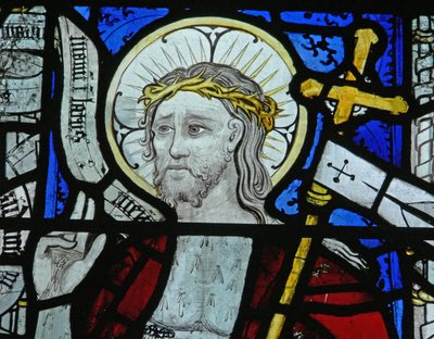 Finestra N5 che raffigura Cristo della Resurrezione da English School