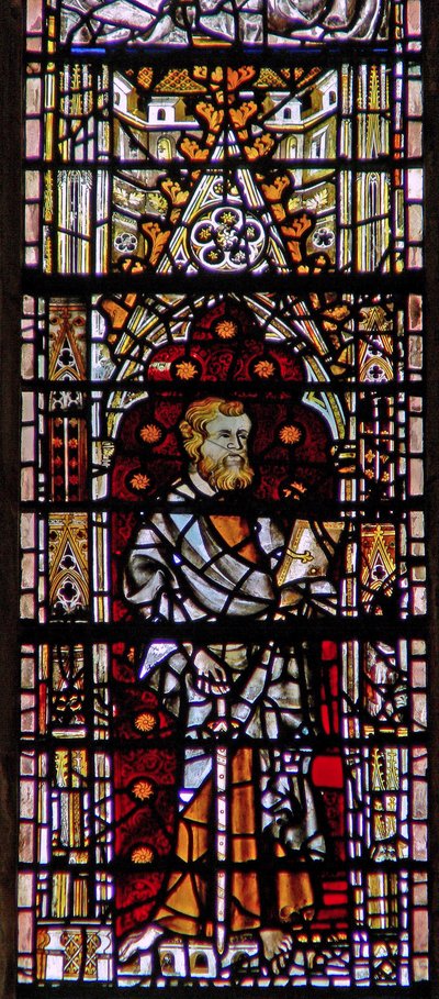 Vetrata raffigurante un santo da English School