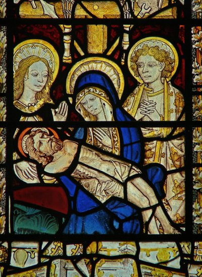 Finestra raffigurante la Pietà da English School