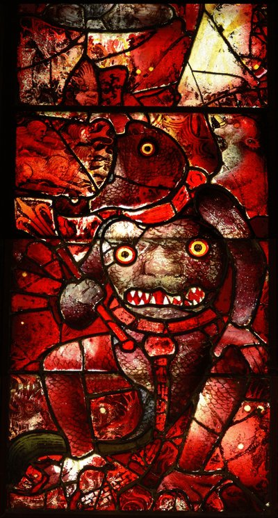 Finestra che raffigura Satana da English School