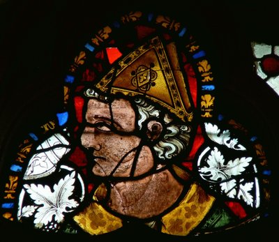 Finestra che raffigura San Cutberto da English School