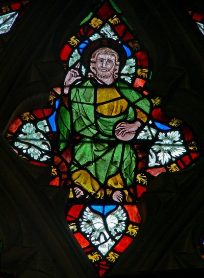 Finestra n-5 raffigurante Cristo da English School