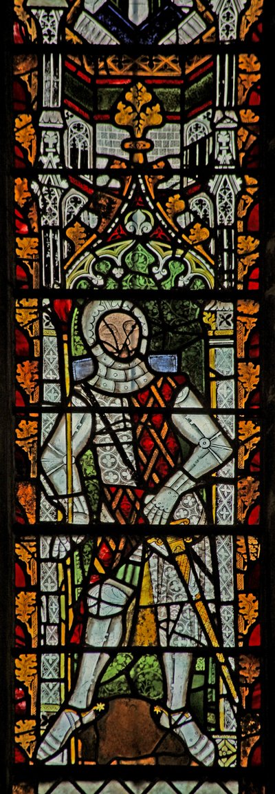 Finestra n4 che raffigura Gilbert III de Clare da English School