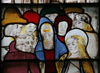 Finestra n4 raffigurante la Vergine Maria - fidanzamento con Giuseppe da English School