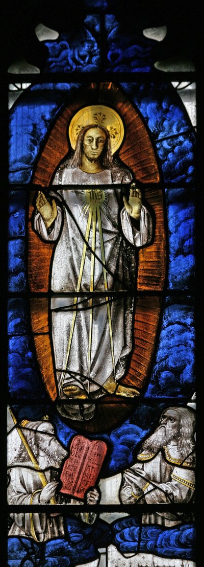 Finestra s3 raffigurante la Trasfigurazione da English School