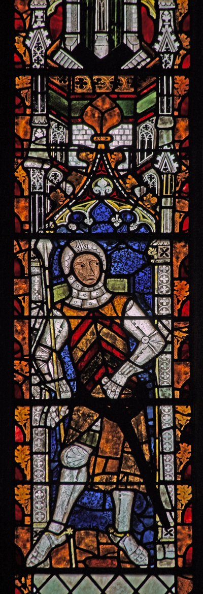 Finestra s4 che raffigura Gilbert II de Clare da English School