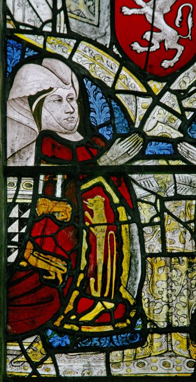 Finestra w1 raffigurante una donatrice - Elizabeth Talbot da English School