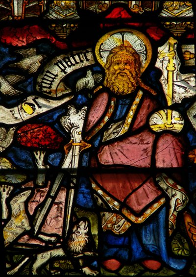 Finestra w24 raffigurante il Te Deum - Dio Padre e Creatore da English School