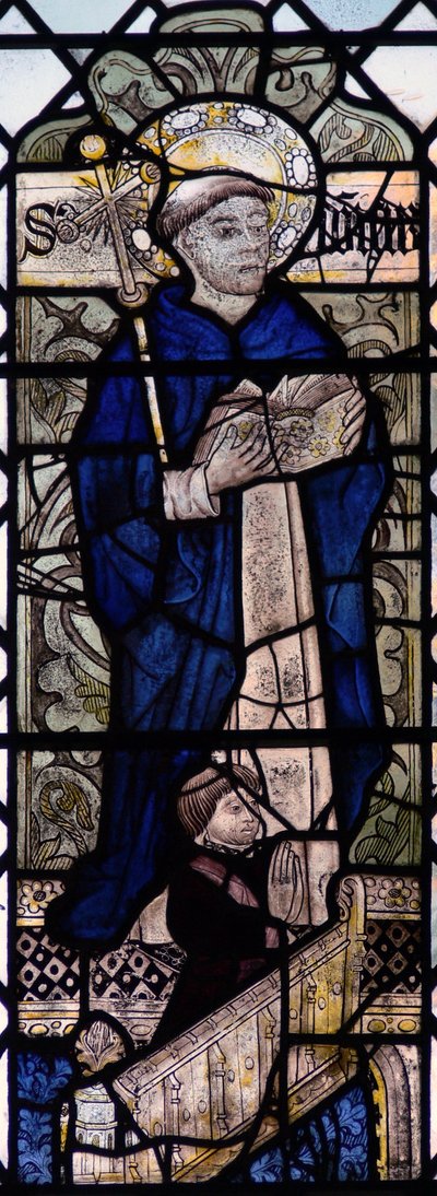 Finestra w4 raffigurante San Domenico da English School