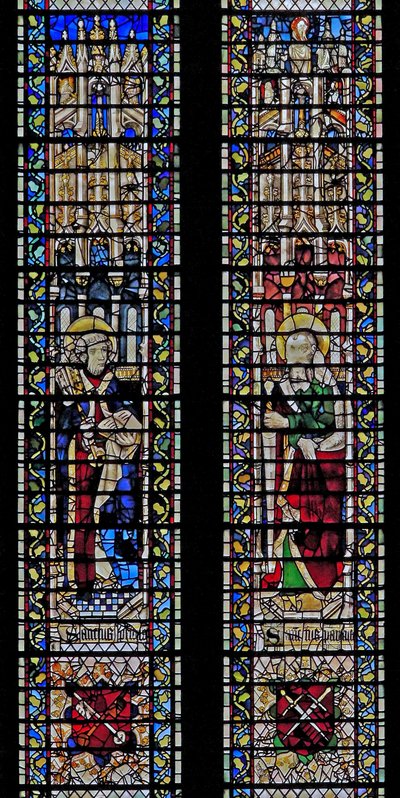 Finestra w71 raffigurante San Pietro e San Paolo da English School