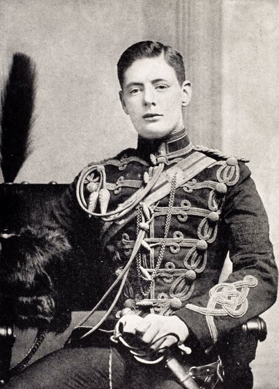 Winston Churchill come sottotenente nel 4° Queen